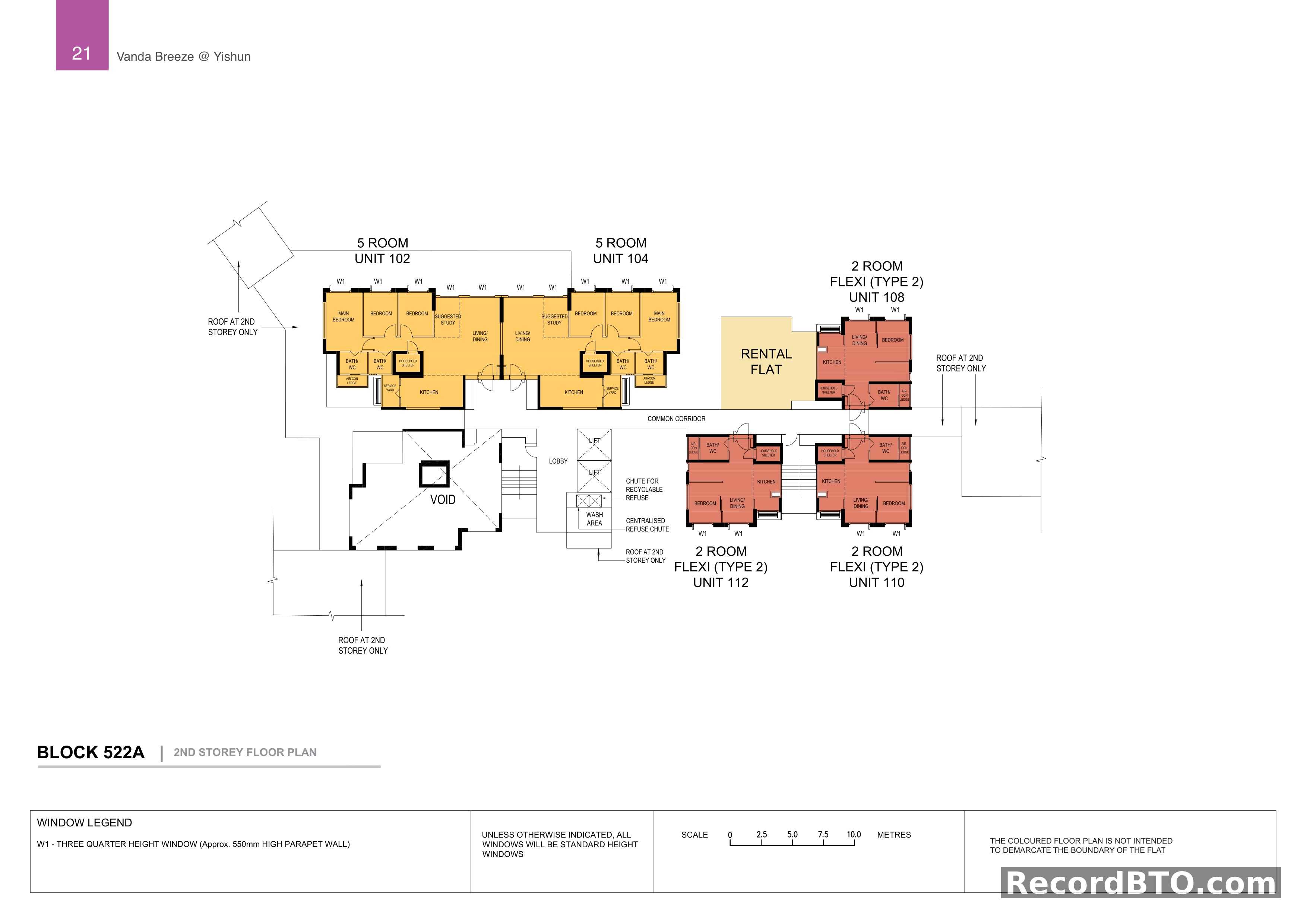 Block 522A: 2nd Storey Floor Plan
