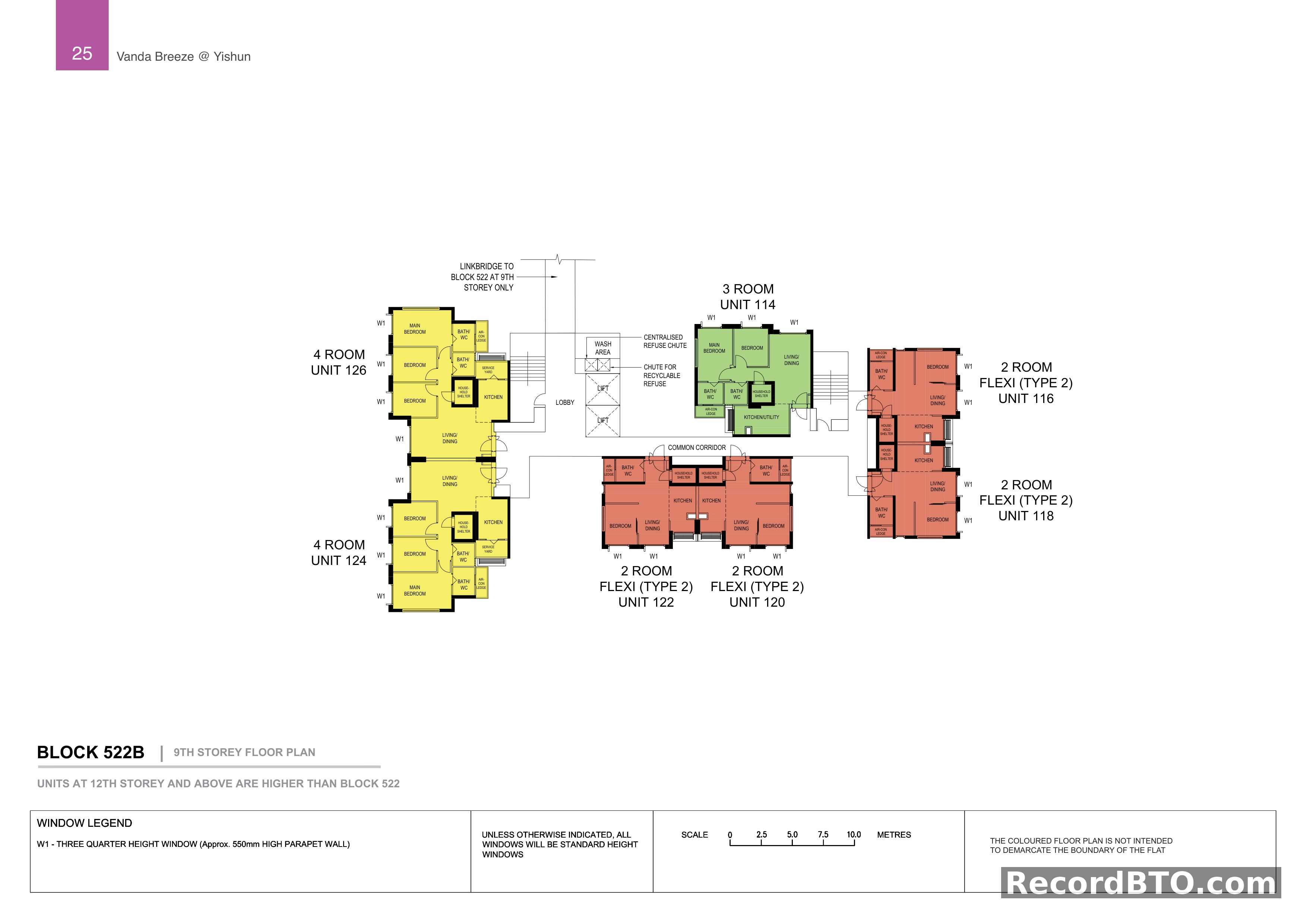 Block 522B: 9th Storey Floor Plan
