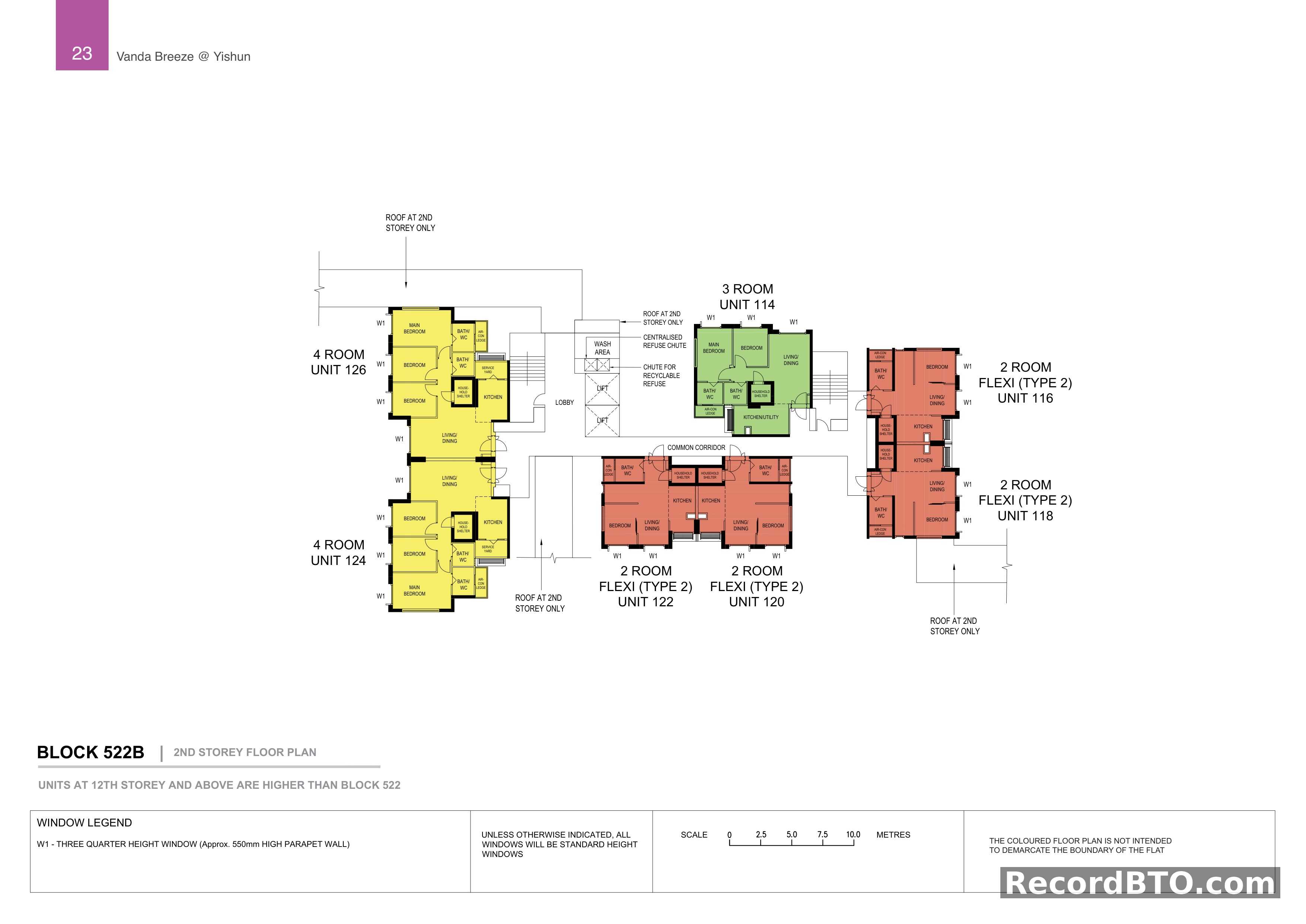 Block 522B: 2nd Storey Floor Plan