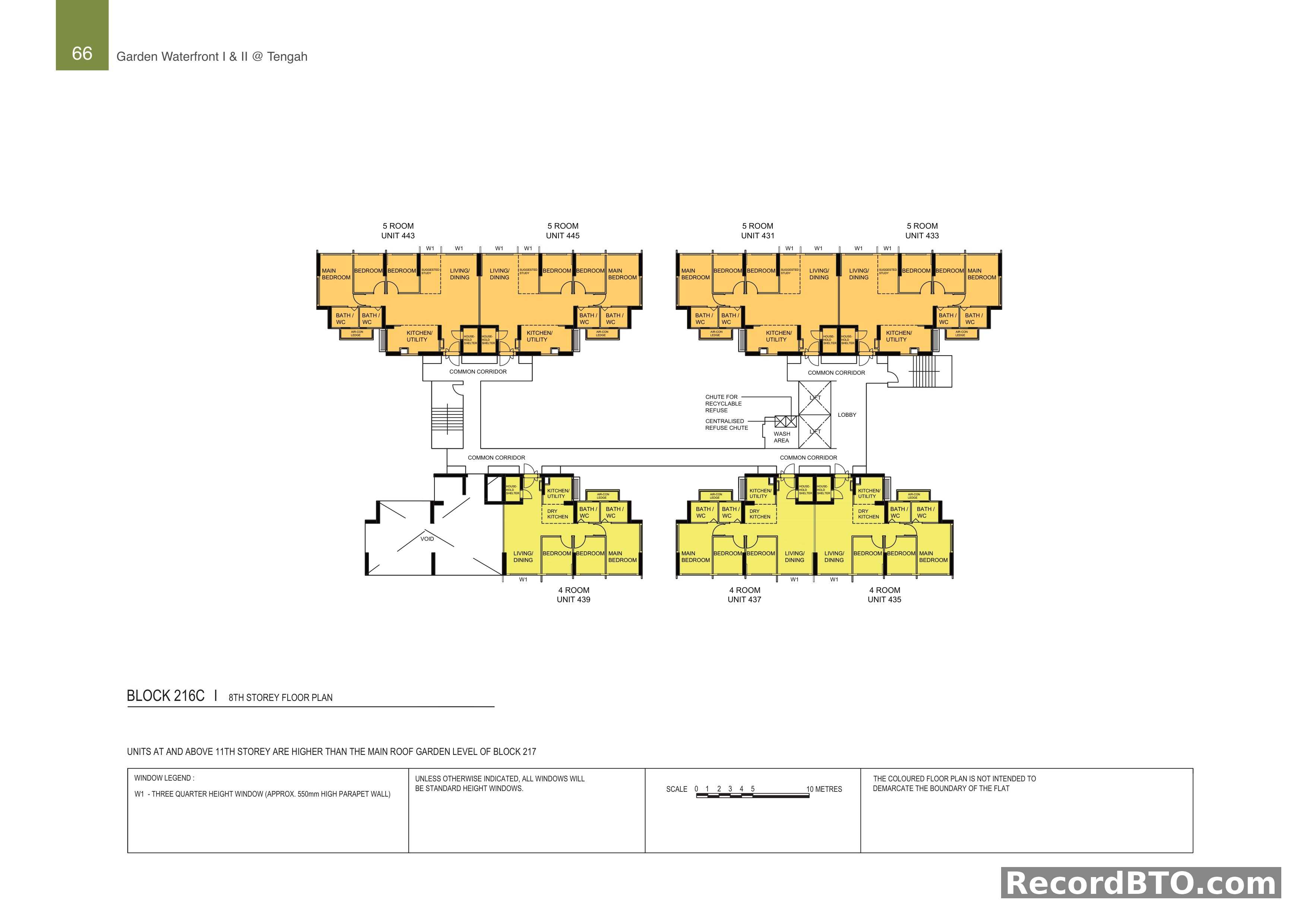 Block 216C: 8th Storey Floor Plans