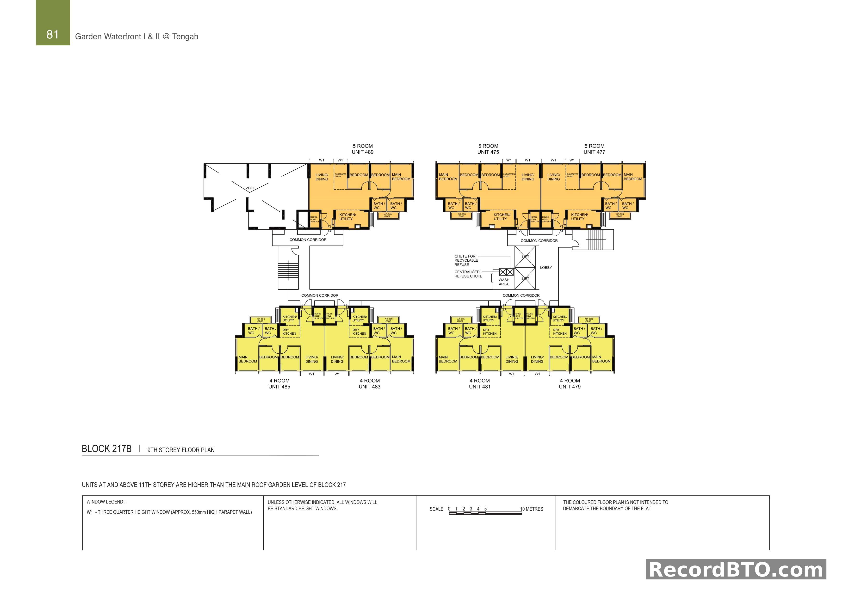 Block 217B: 9th Storey Floor Plan