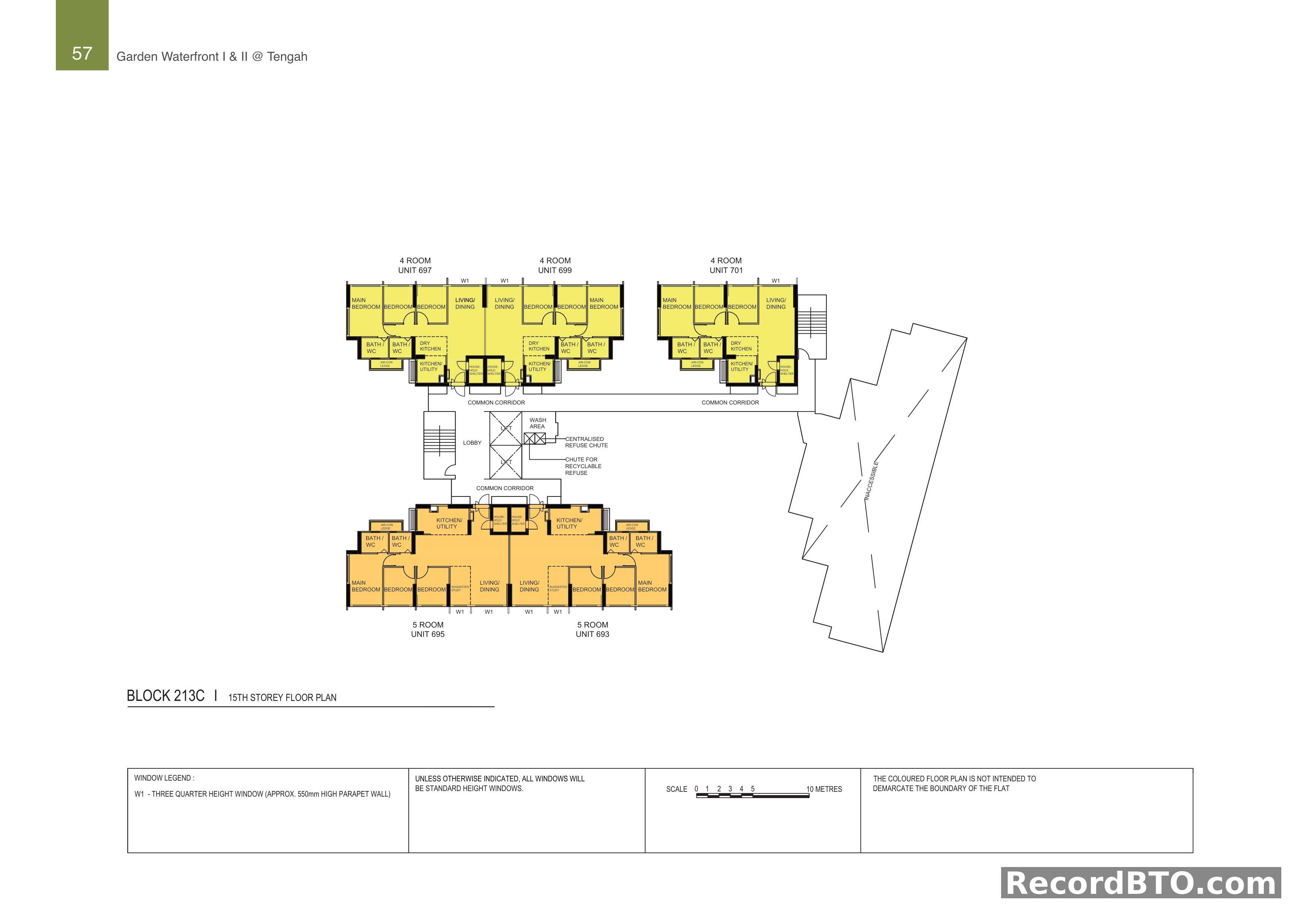 Block 213C: 15th Storey Floor Plan