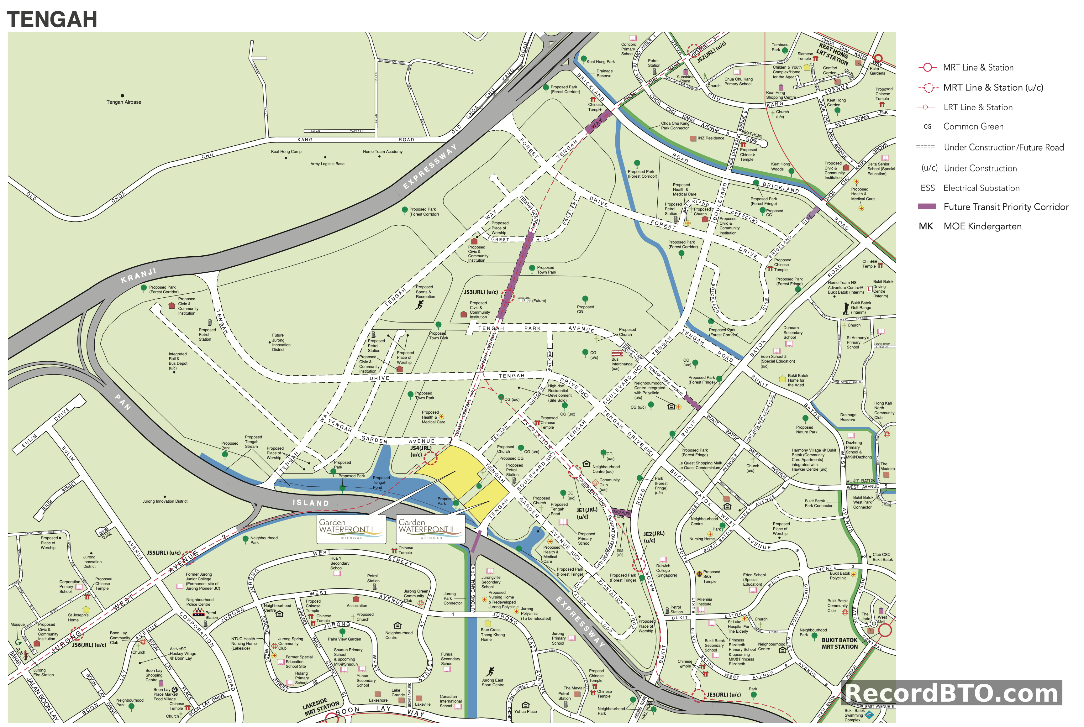 Tengah Area Master Plan & Amenities