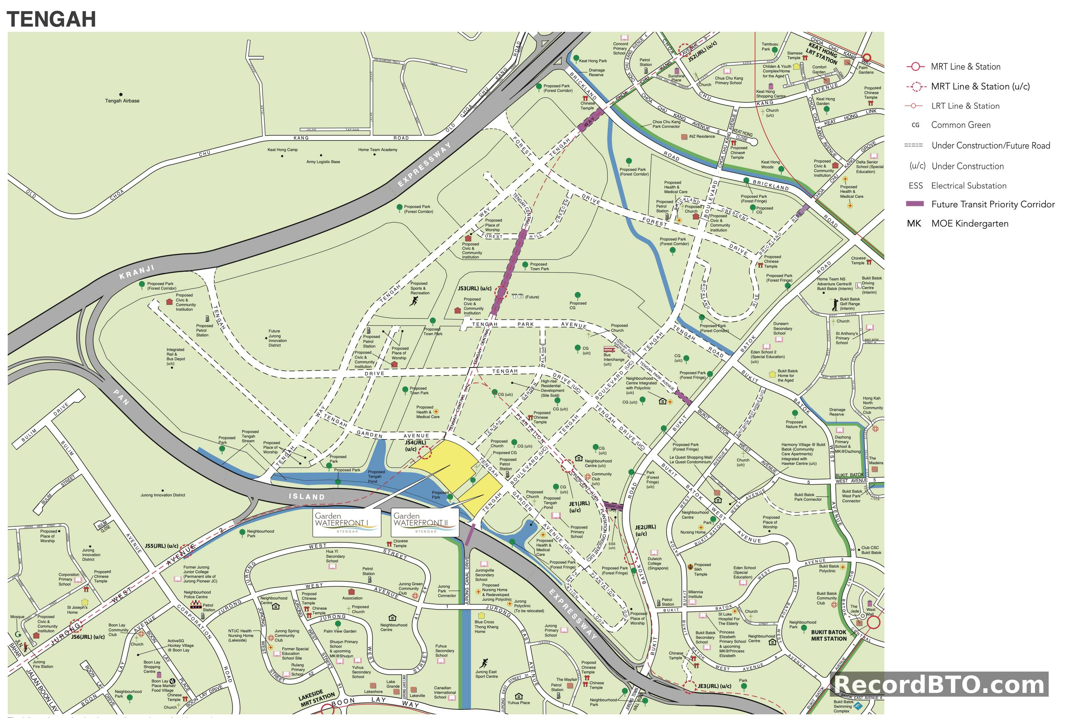 Tengah Area Master Plan & Amenities