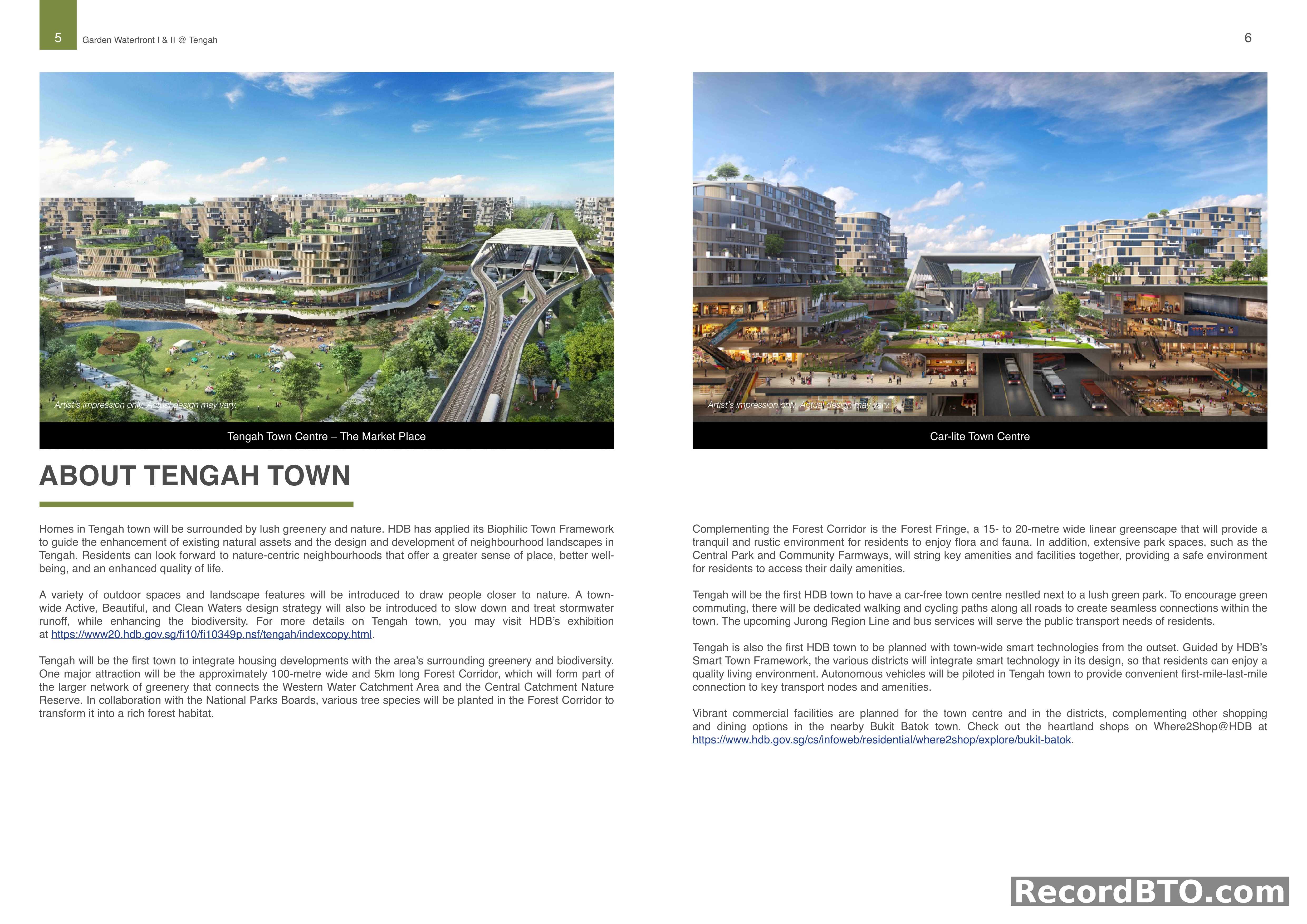 Tengah Town Vision and Features Overview