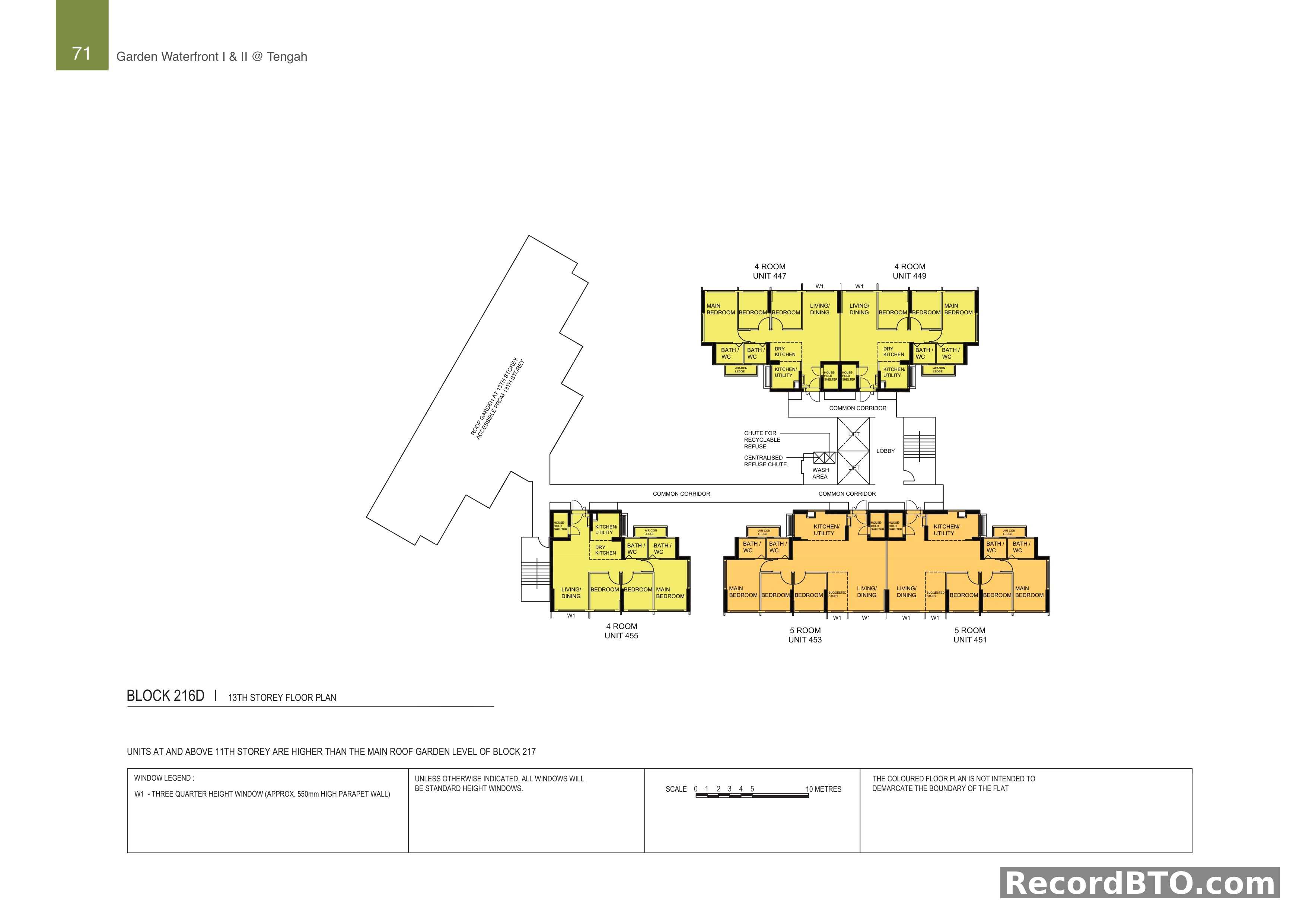 Block 216D: 13th Storey Floor Plan
