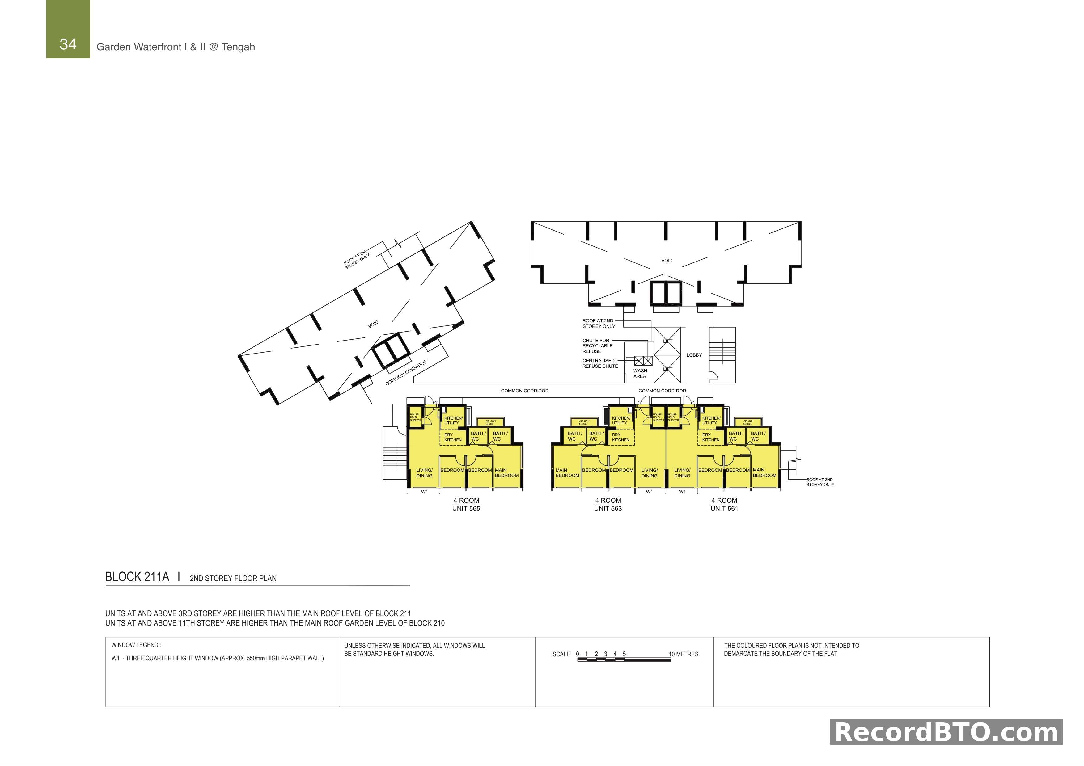 Block 211A: 2nd Storey Floor Plan