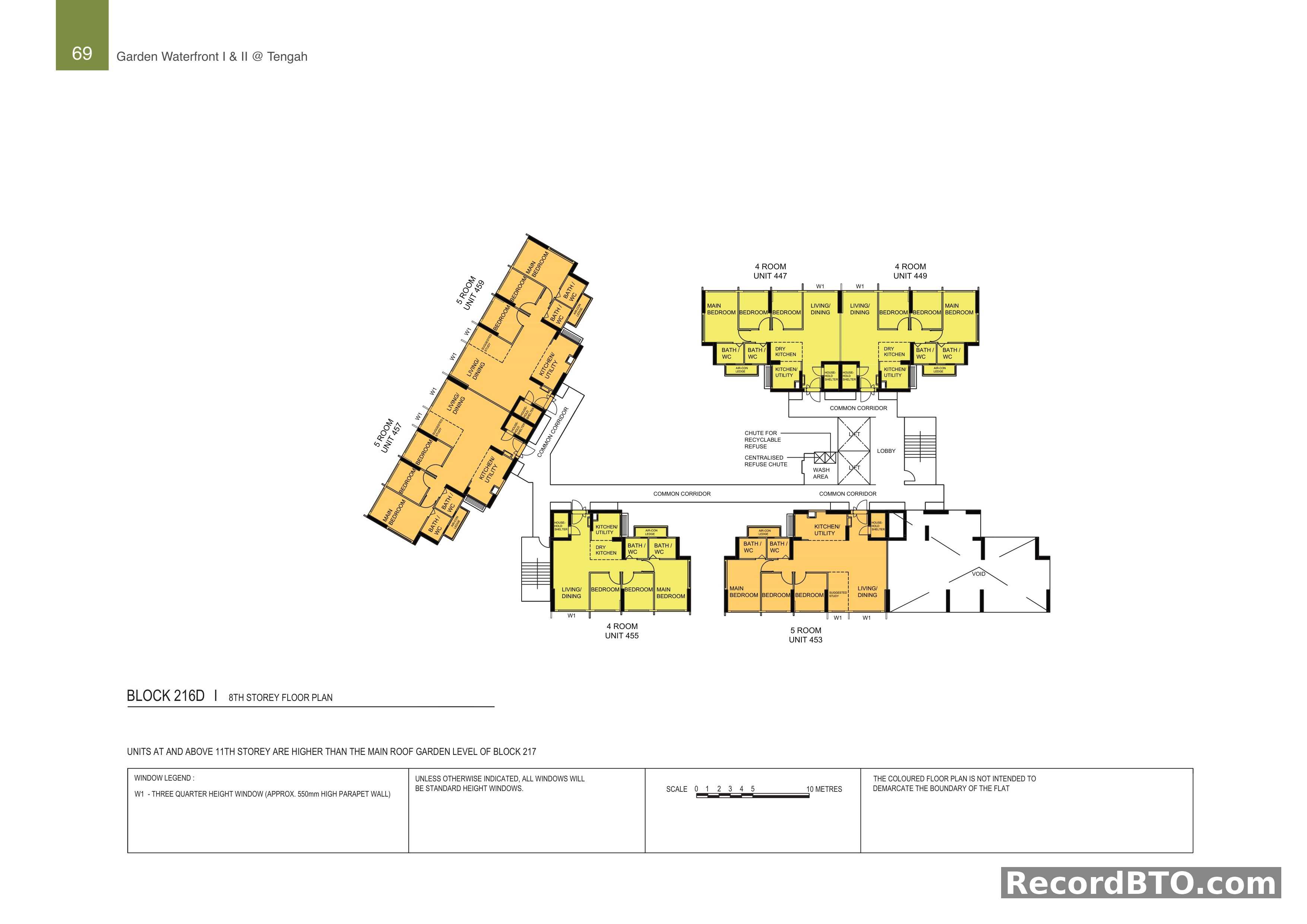 Block 216D: 8th Storey Floor Plan