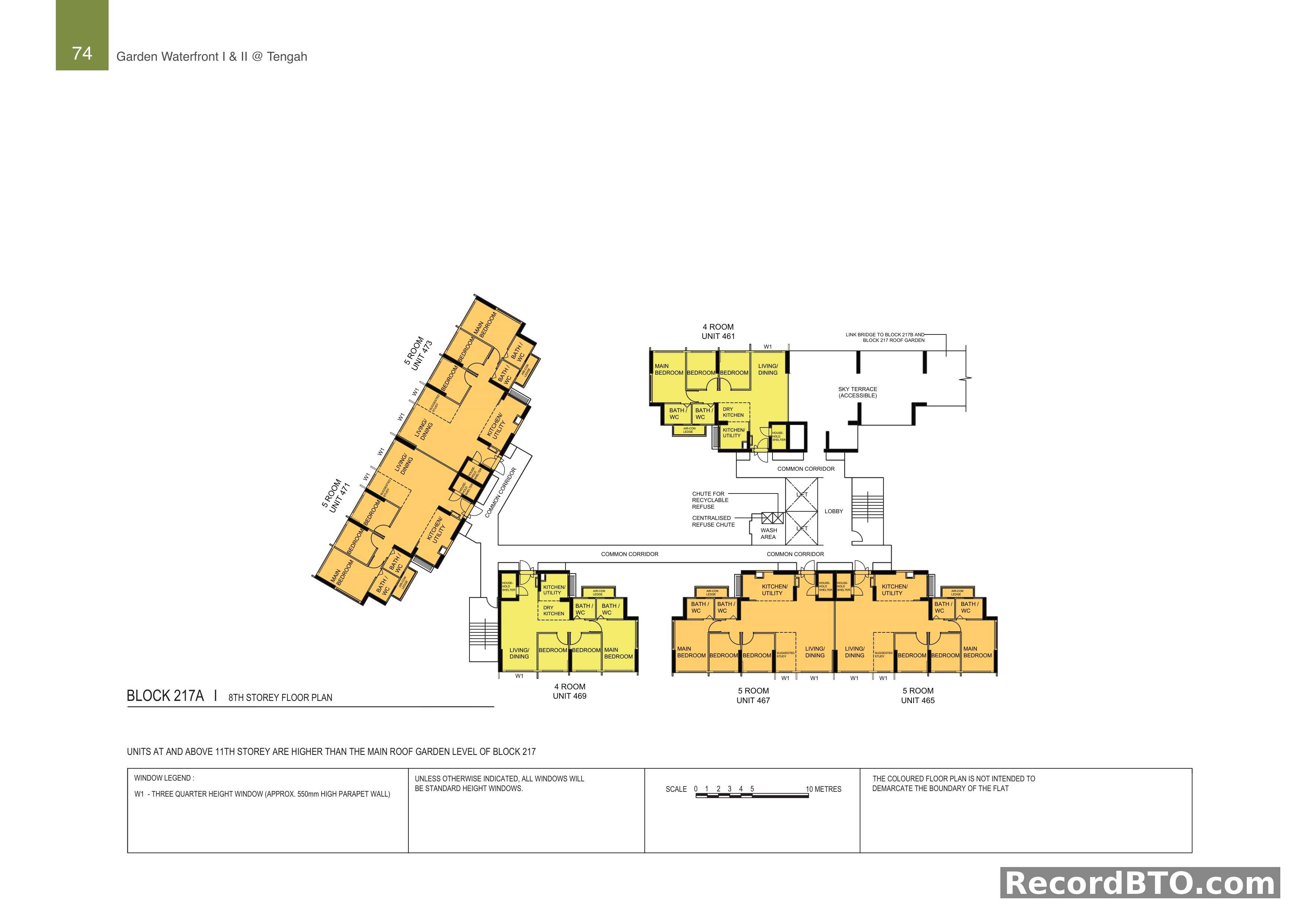 Block 217A: 8th Storey Floor Plan