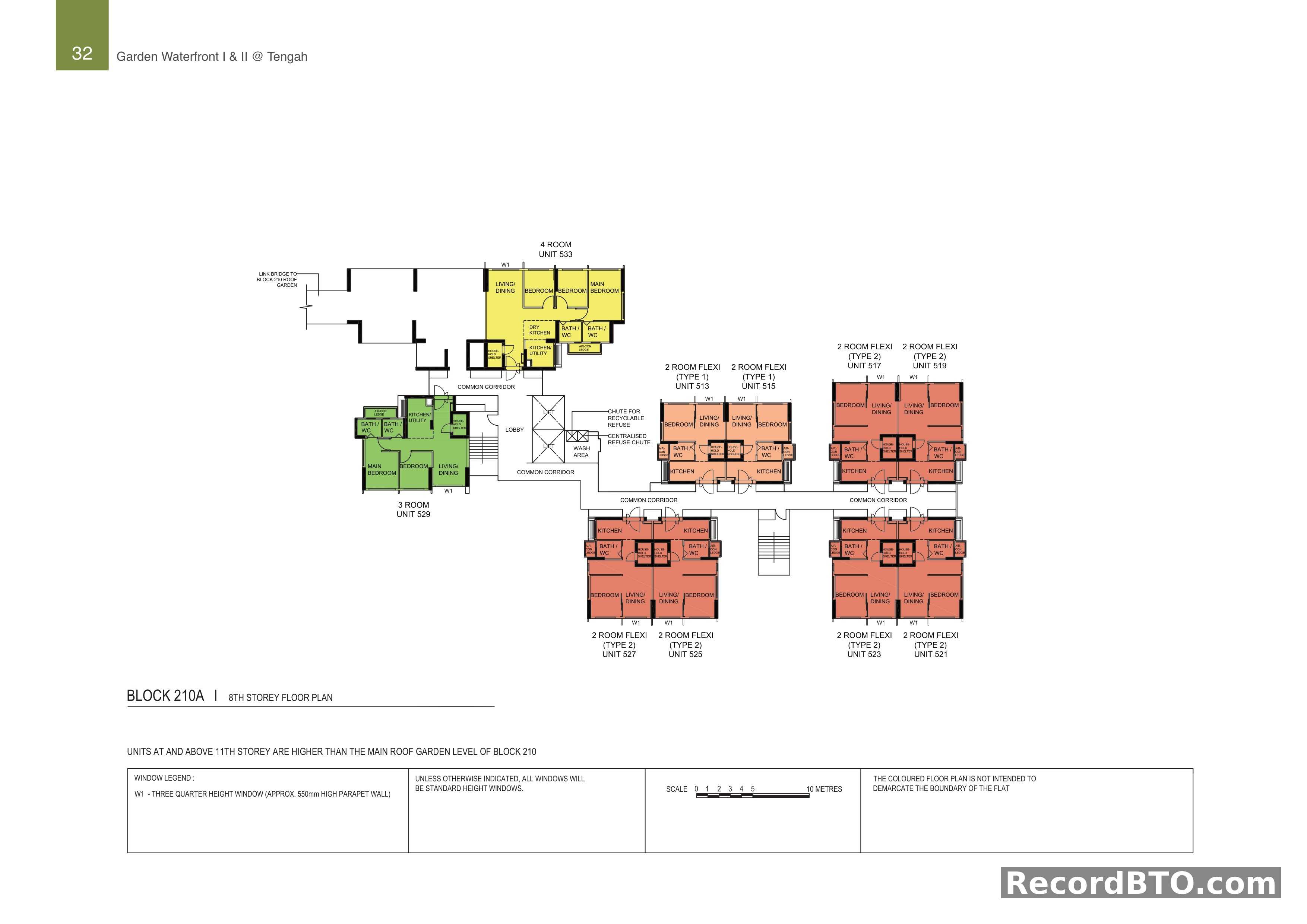 Block 210A: 8th Storey Floor Plan