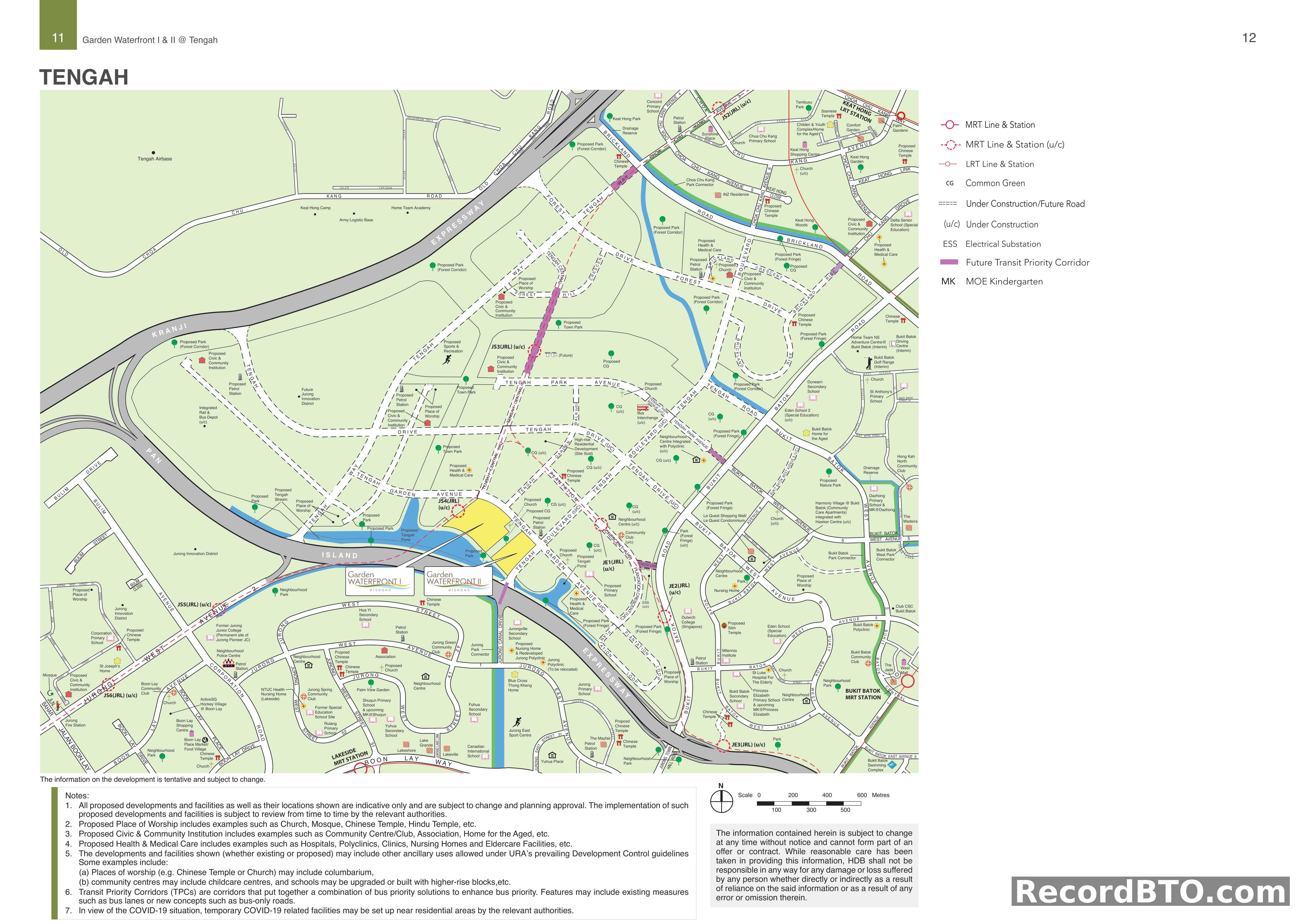 Tengah Area Map: Proposed Developments & Amenities