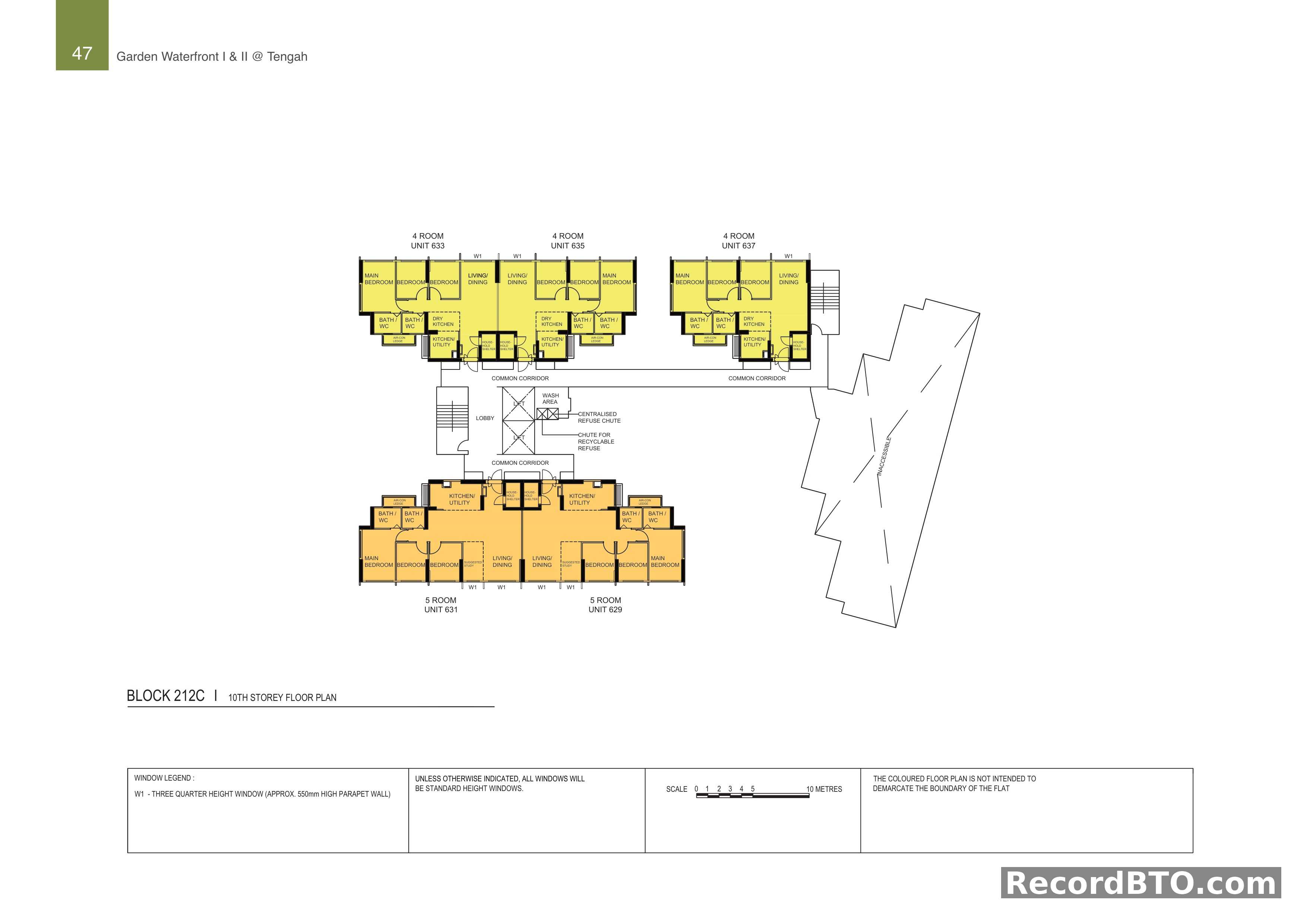 Block 212C: 10th Storey Floor Plan