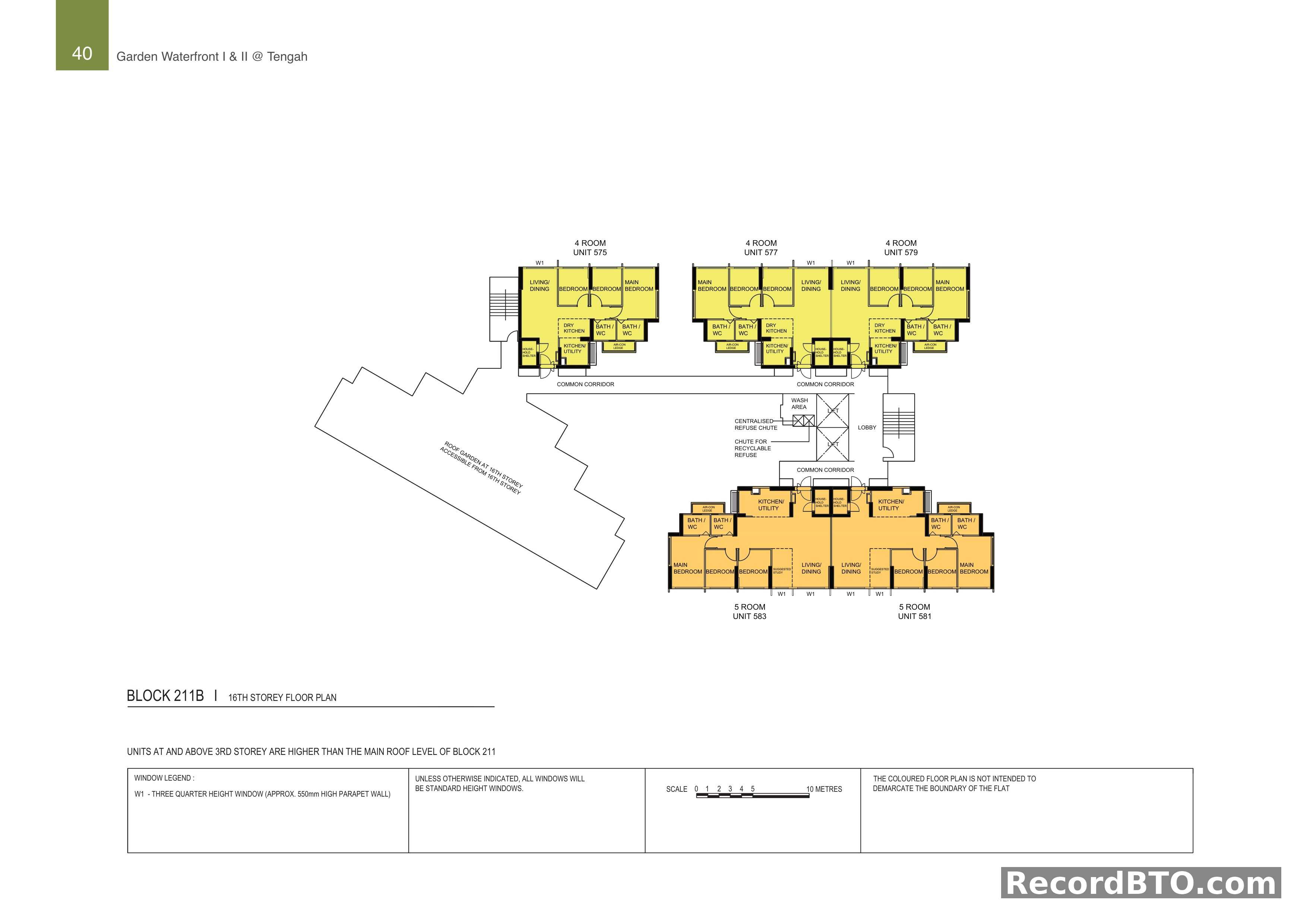 Block 211B: 16th Storey Floor Plan
