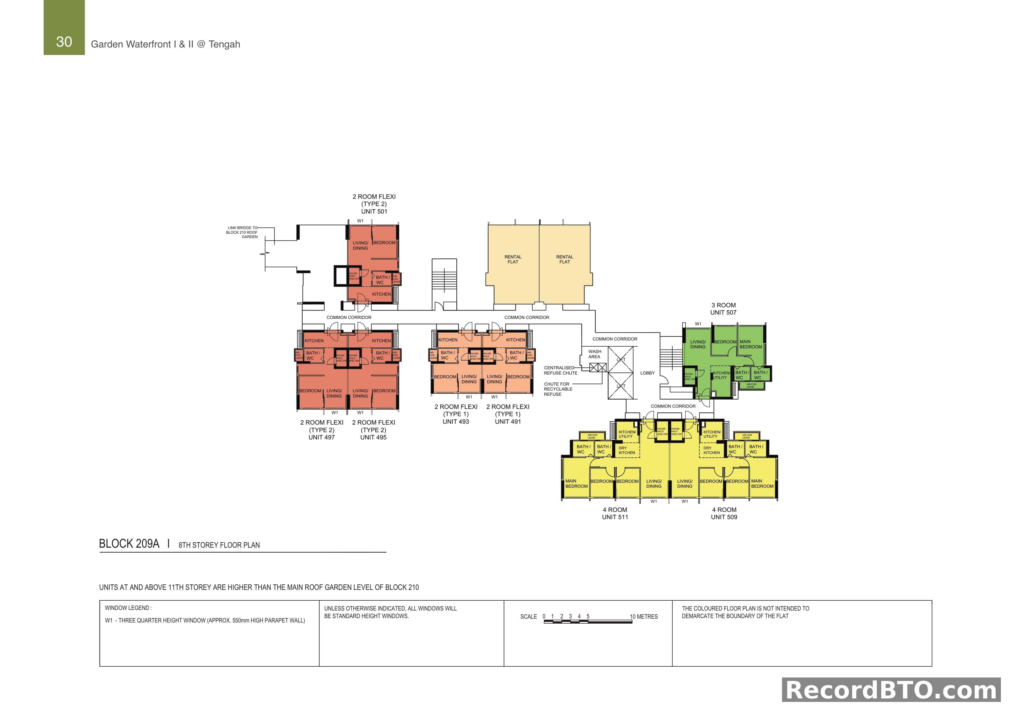 Block 209A: 8th Storey Floor Plan