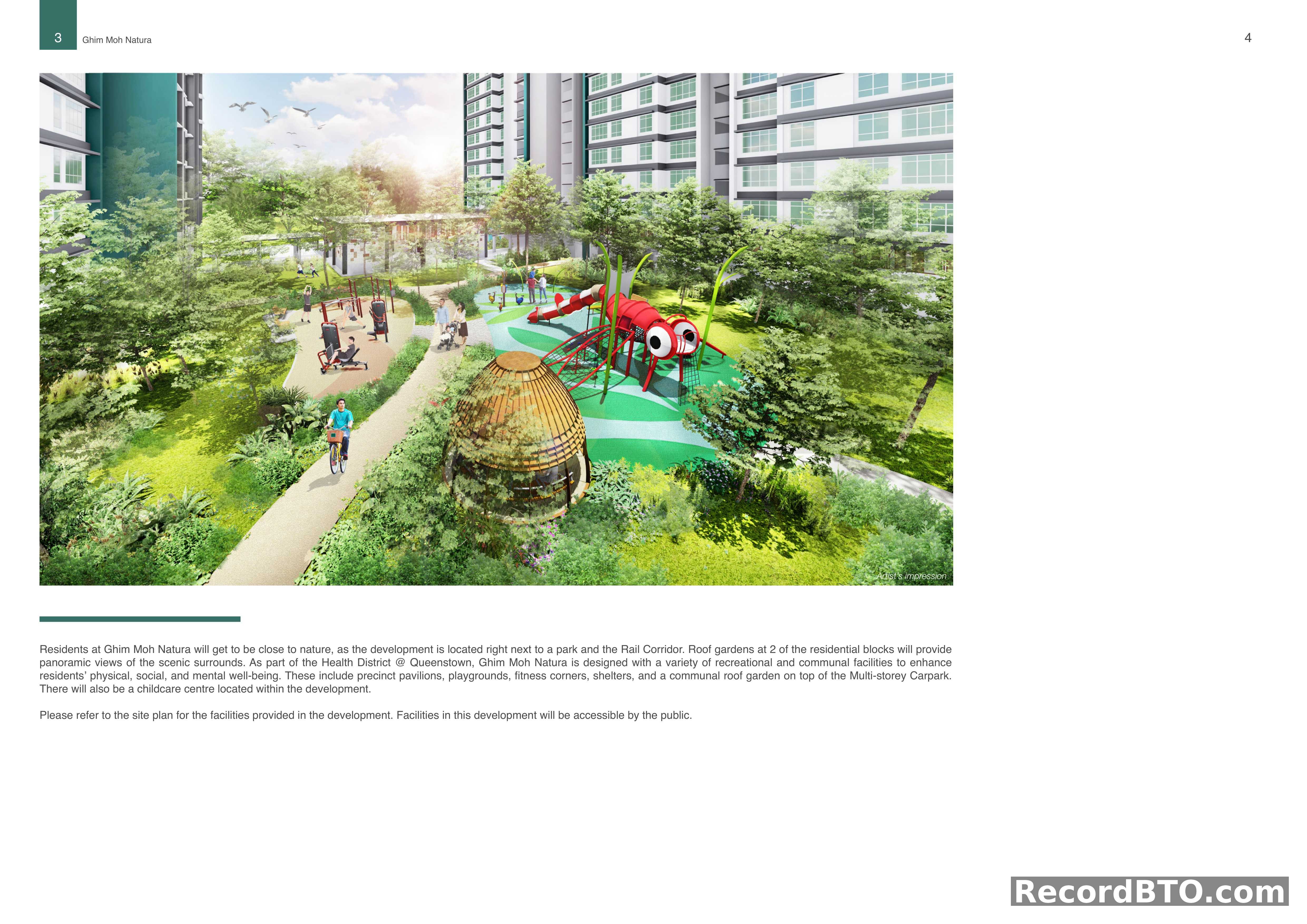 Artist's Impression: Outdoor Amenities & Greenery