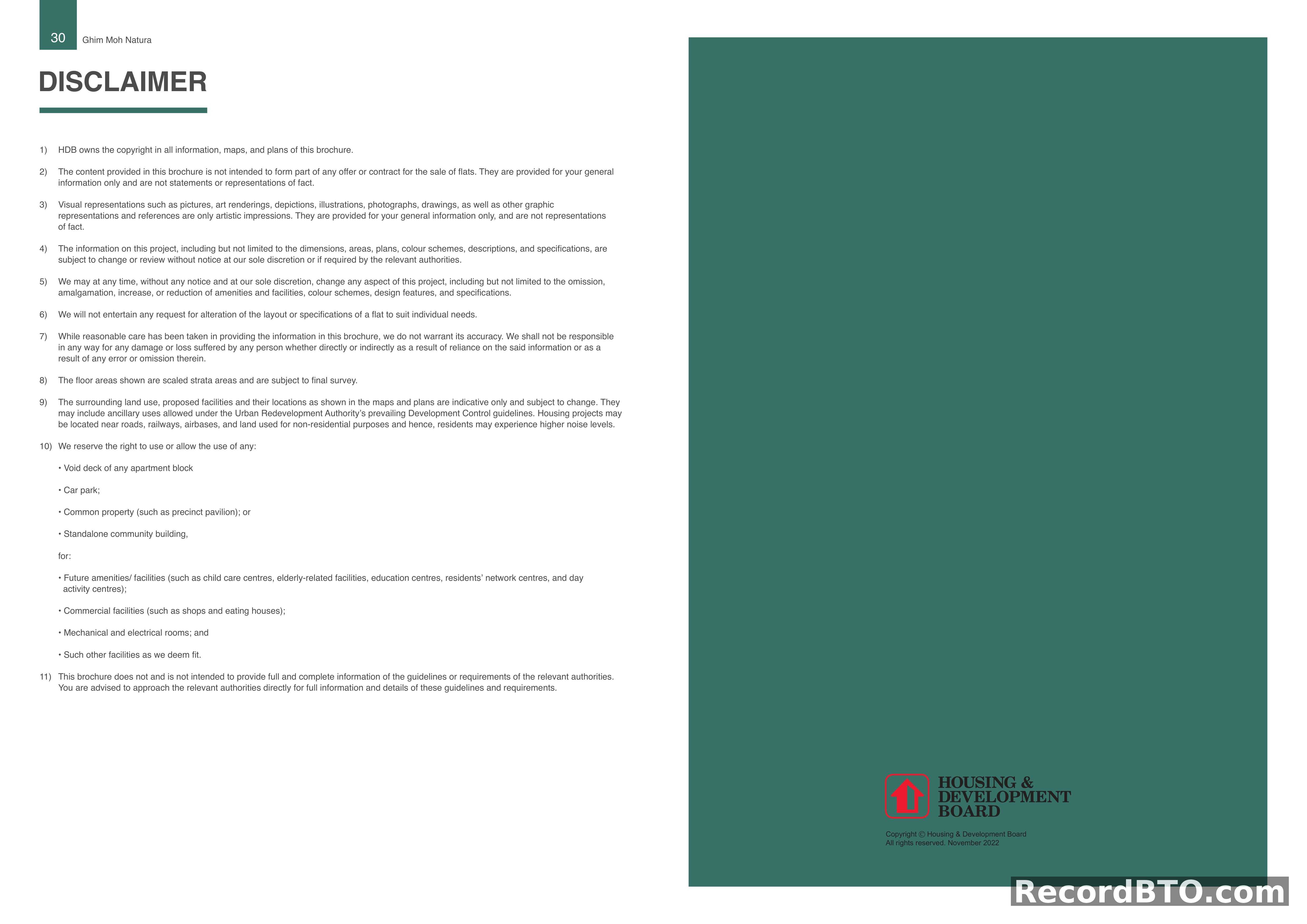 Property Brochure General Disclaimer