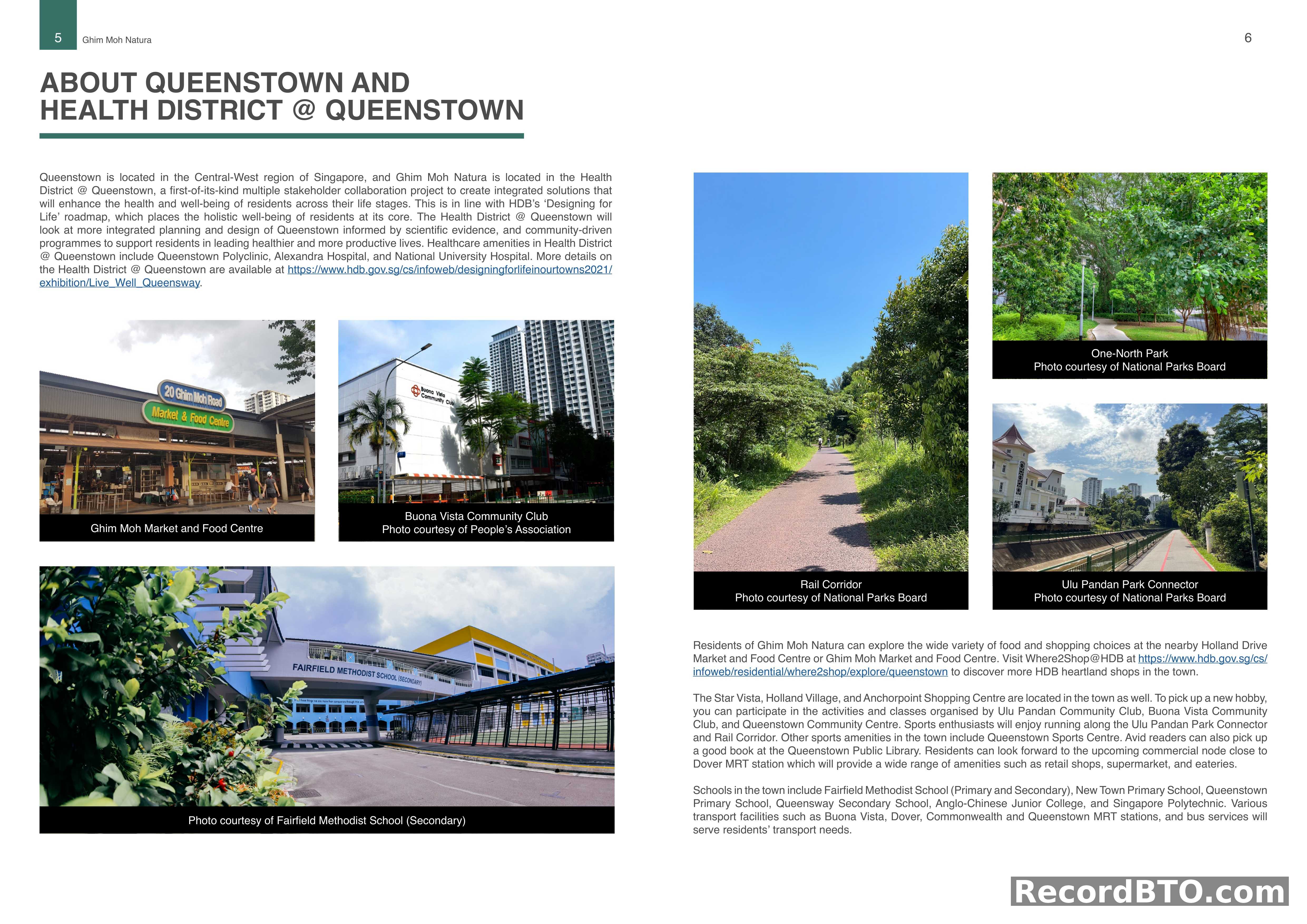 Queenstown Area Amenities and Health District Overview