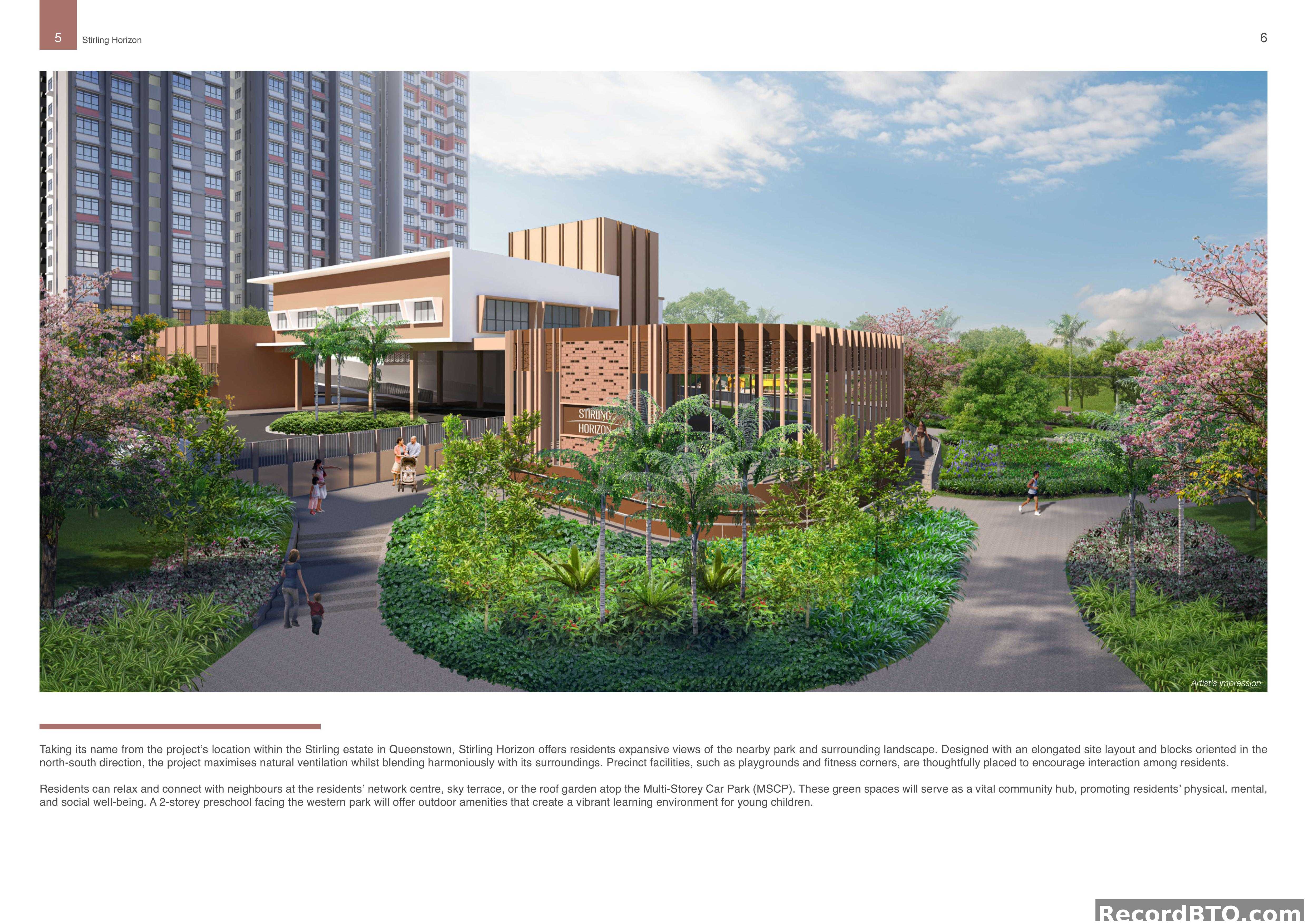 Artist's Impression: Community Amenities & Landscaping