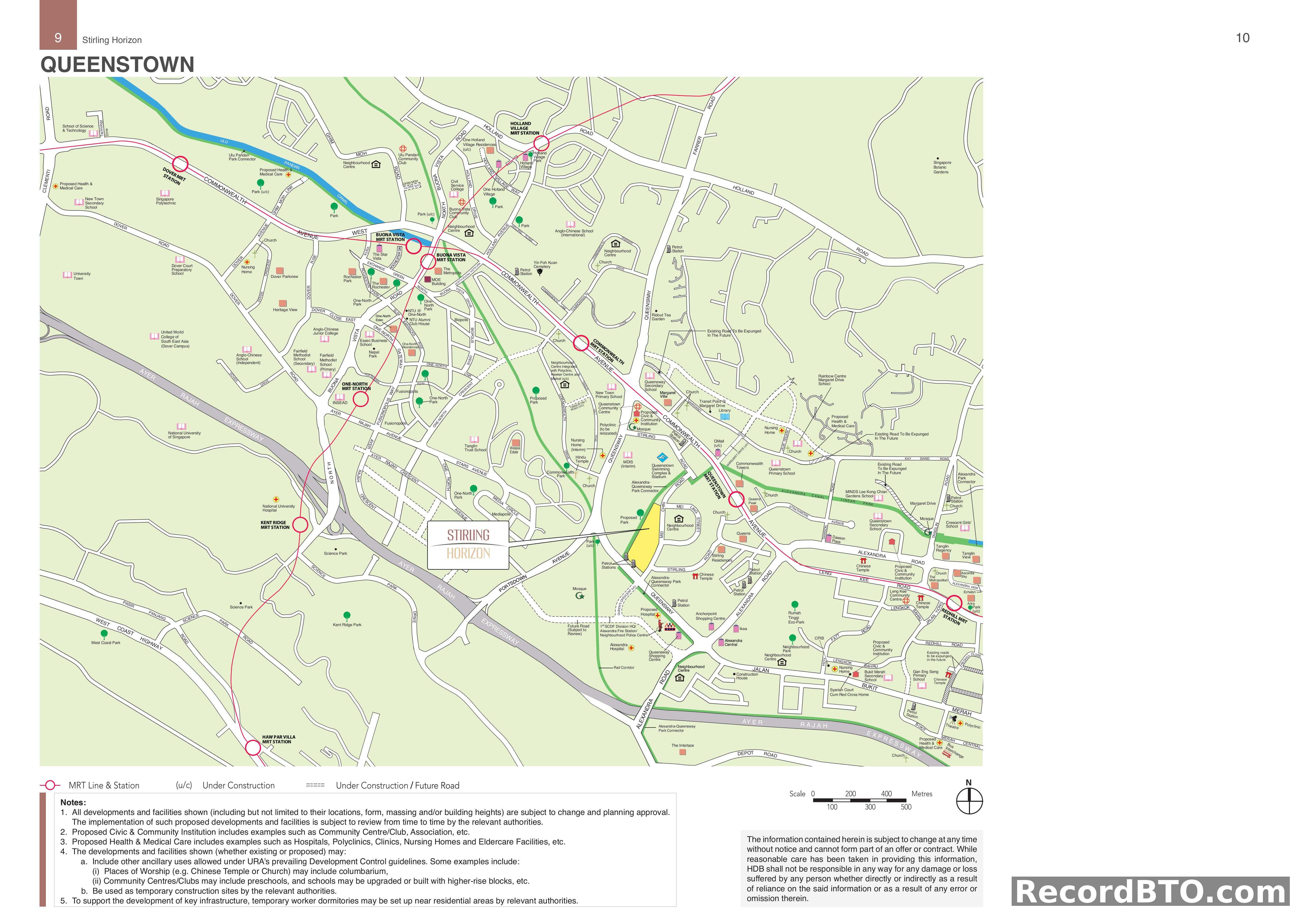 Queenstown Area: Location Map and Key Amenities