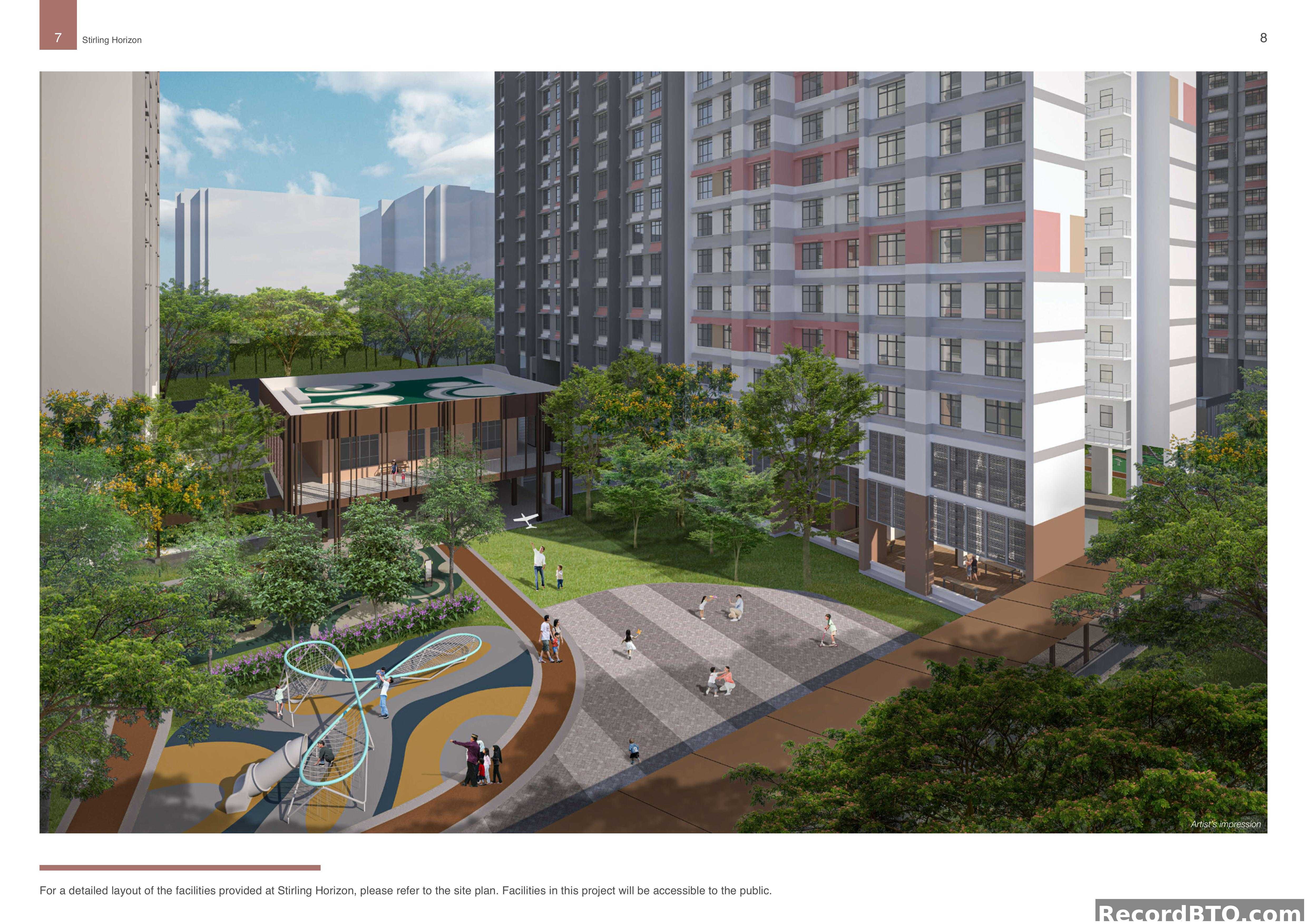 Artist's Impression: Residential Blocks and Community Amenities