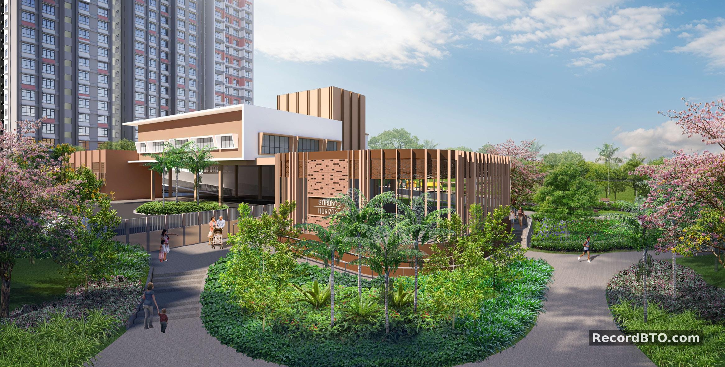 HDB BTO Communal Facility and Landscape Rendering