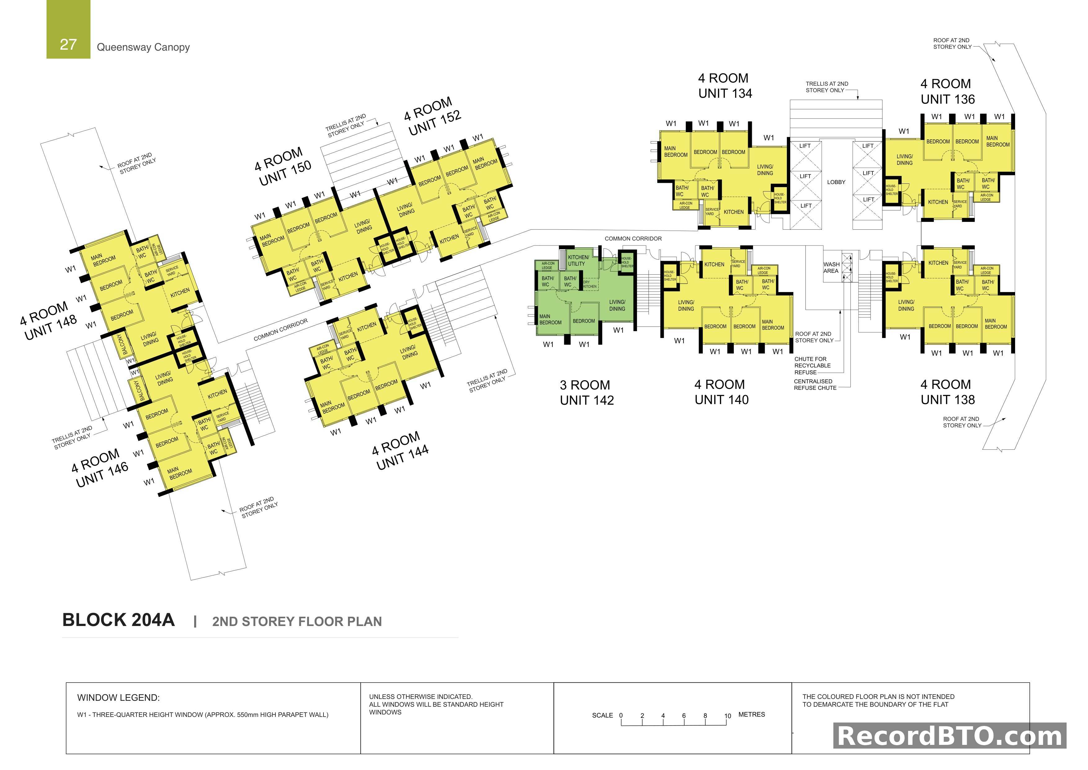 Block 204A: 2nd Storey Floor Plan