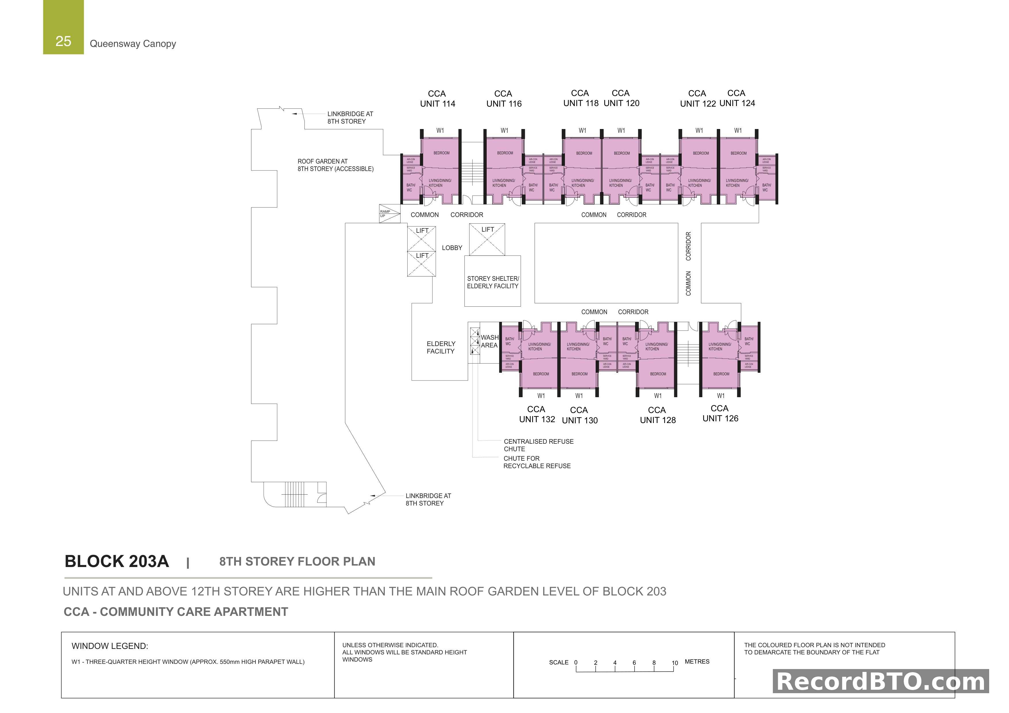 Block 203A: 8th Storey Community Care Apartment Floor Plan