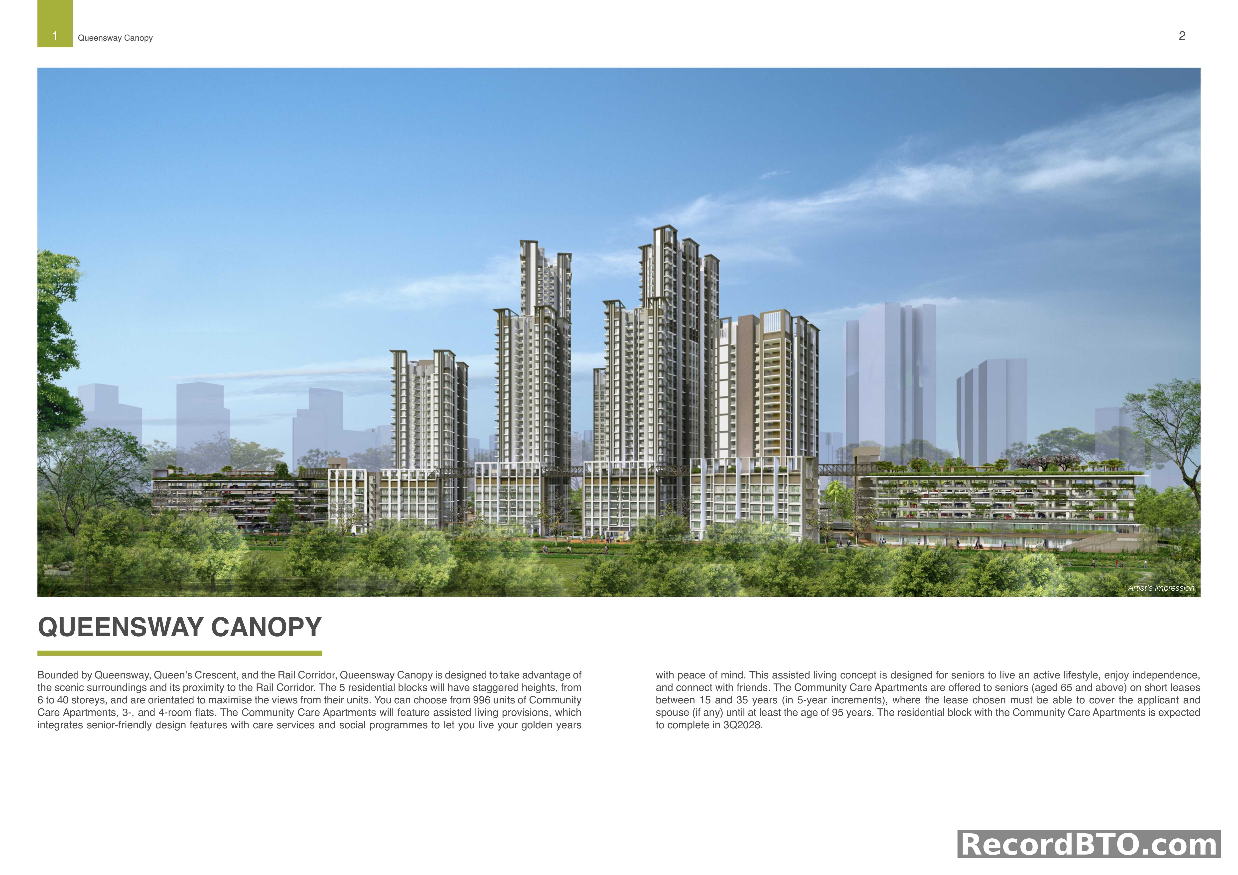Project Overview and Artist's Impression with Unit Details