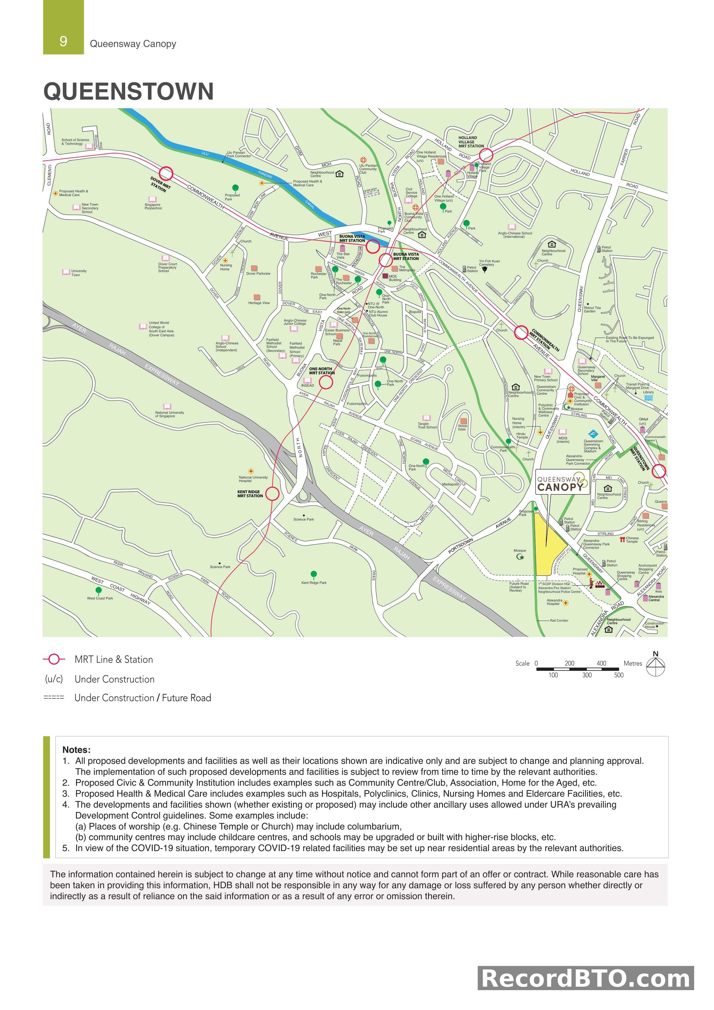 Queenstown: Queensway Canopy Location Map and Amenities