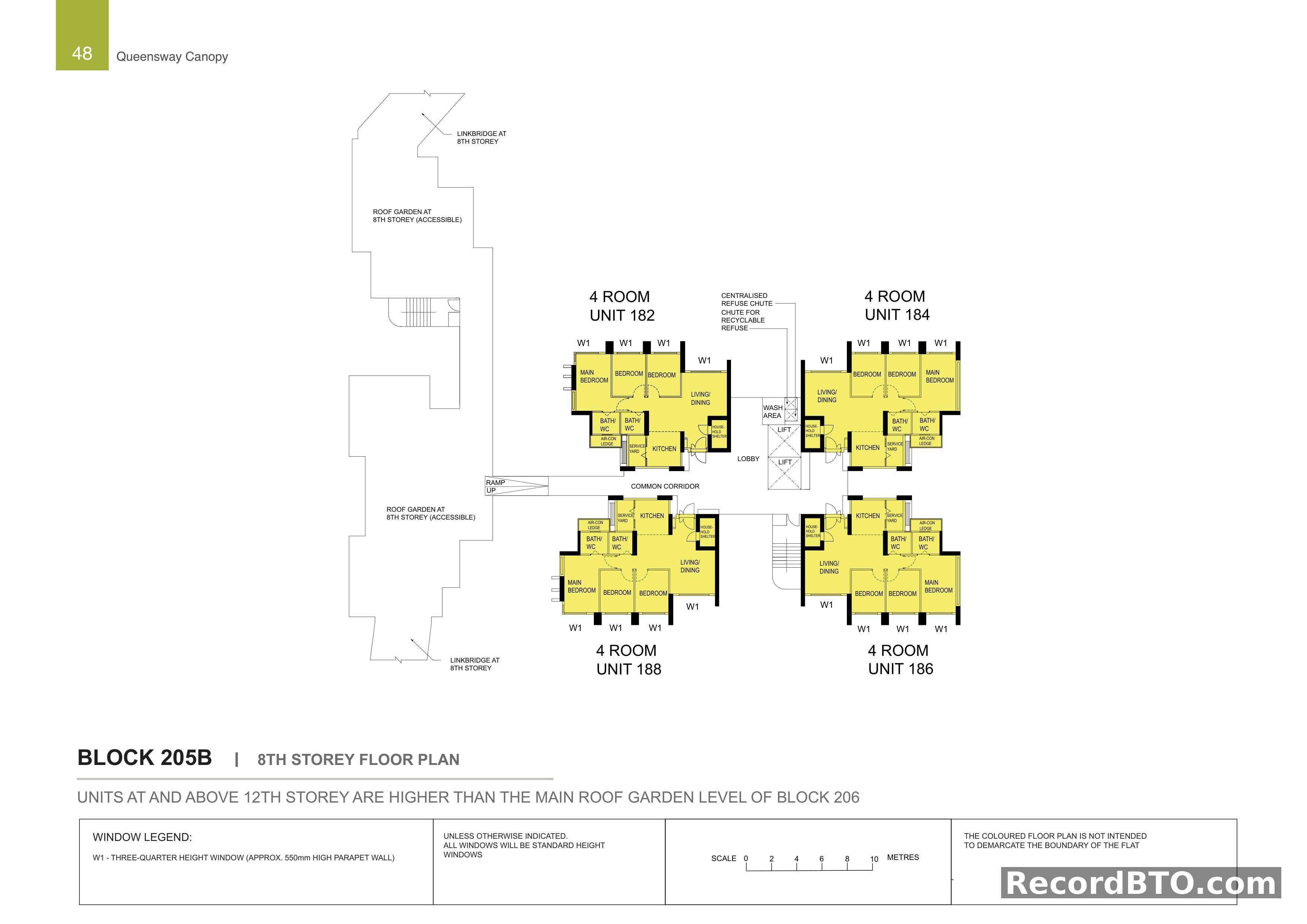 Block 205B: 8th Storey Floor Plan