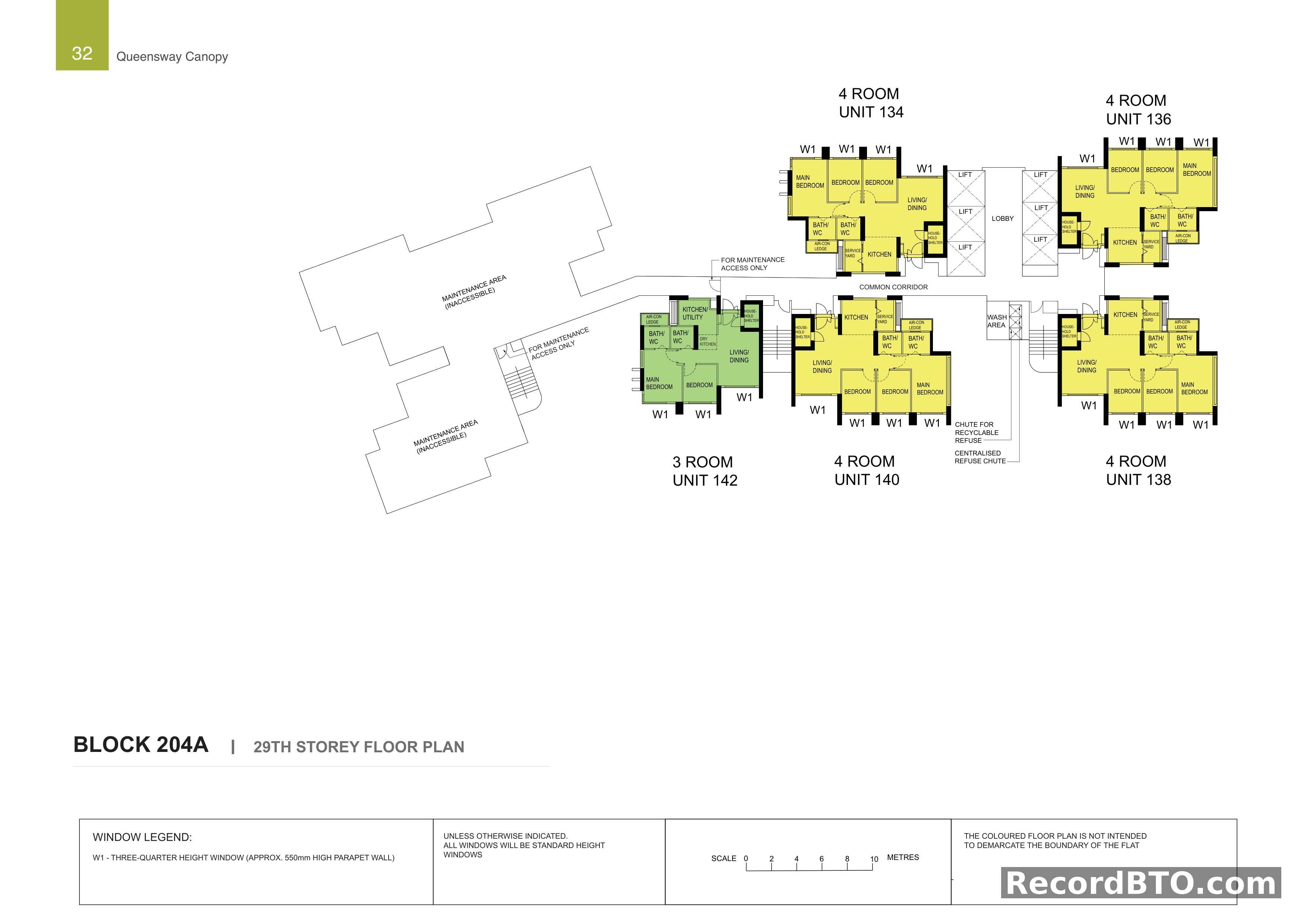Block 204A: 29th Storey Floor Plan